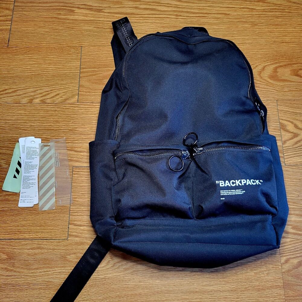 OFF-White c/o Virgil Abloh Quote Backpack Black 2013